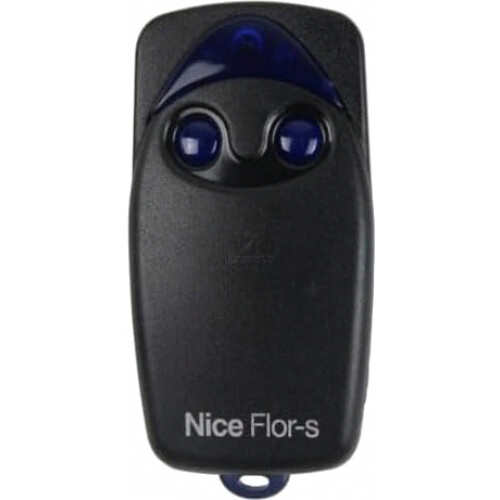 (black) Mooie Flo2r-s 2-knops rolling code 433 MHz afstandsbediening, zwarte behuizing