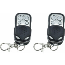 (2pcs) Set van 2 universele afstandsbedieningen voor poorten met vaste code op 433,92 MHz, eenvoudig te programmeren en te