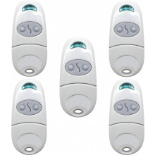 (5pcs) Universele poortafstandsbediening, 3 stuks, 2 kanalen, 433,92 MHz, inclusief 3 extra batterijen.
