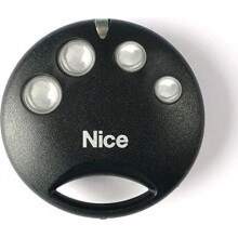 (Black four-key) Mooie Flo2r-s 2-knops rolling code 433 MHz afstandsbediening, zwarte behuizing