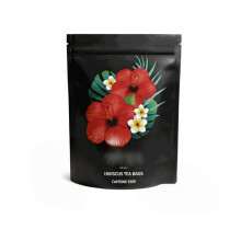 (1 piece) Hibiscus Tea Bags Natural Herbal Tea Caffeine Free Tropical Flower Tea