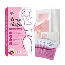 (1pcs) Skin-Friendly Wax Strips Gentle Hair Removal Strips for Smooth Skin Home Use Painless Waxing Kit Unisex