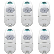 (6pcs) Yleiskäyttöinen portin kaukosäädin, 3 kpl, 2 kanavaa, 433,92 MHz, 3 varaparistolla