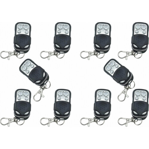 (10pcs) 2 Pack Universal 433.92 MHz Fixed Code Gate Remote, Easy to Program and Use