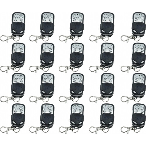 (20pcs) 2 Pack Universal 433.92 MHz Fixed Code Gate Remote, Easy to Program and Use
