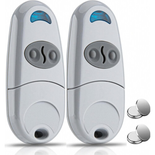 (2pcs) Universal Gate Remote Control, 3 Pack, 2 Channel, 433.92 MHz, with 3 Extra Batteries