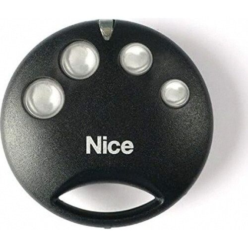 (Black four-key) Nice Flo2r-s 2 Button Rolling Code 433 MHz Remote Control, Black Shell