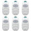(6pcs) Universal Gate Remote Control, 3 Pack, 2 Channel, 433.92 MHz, with 3 Extra Batteries 1