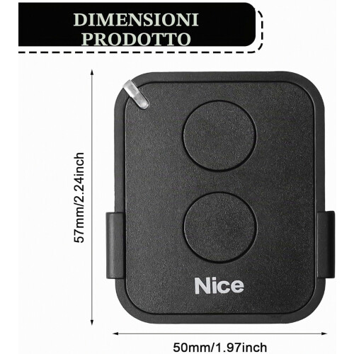 (Two-button - 3pcs) Control remoto universal de 2 botones para puerta de garaje, 433,92 MHz, código variable, control remoto para abrepuerta 1