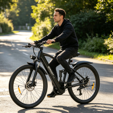 26" Electric Bike City 48V E Mountain Bike Full Suspension 250W Off-road E-Bike