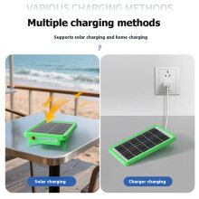 5V 50W Solar Nödlagring Laddningspanel USB Mobil Power Bank Multifunktionell Camping Utomhus Nödljus