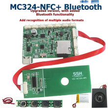 För MC-324 NFC Huvudkort NFC Spot USB Nedladdningsbar 5W MP3 9 Key Musik Ljud Tillbehör Spelare för Music Wall Machine