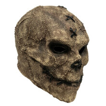 Skull Mask Costume - Scary Halloween Leather Face Skull Cosplay Dress for Horror Parties