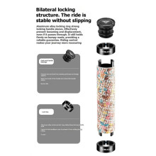 TOSUOD Poignées de Vélo Antidérapantes pour Guidon de Vélo VTT, Diamètre 22,2 mm, Compatibles avec les Vélos de Route et de Montagne Standard.