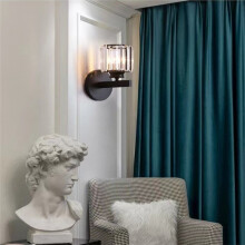 Applique Murale Moderne à LED en Cristal Doré pour la Décoration de la Chambre, Du Bureau, de L'Hôtel et Du Salon