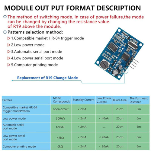 2Pcs JSN-SR04T Integrated Distance Measuring Sensor Transducer Module Ultrasonic with Waterproof