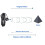 2Pcs JSN-SR04T Integrated Distance Measuring Sensor Transducer Module Ultrasonic with Waterproof 6
