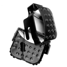 Foldable Bicycle Rear Passenger Foot Pegs 3.54in / 3.15in Heavy Duty Steel MTB Rear Foot Rests Anti-Slip Back  Pedal