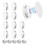 10 Pack Curtain Magnets Closure with Adhesive Patch for Light Blocking & Privacy 2