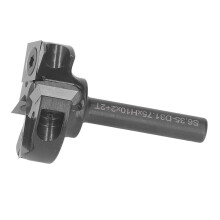 Fafeicy Spoilboard Surfacing Router Bit 1/4" Shank 2+2 Flute, Insert Style 1/4" Dia, Large Chip Space for Smooth Finish