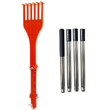 Gutter Rake From Ground Gutter Cleaning Tools Rotatable Handle Small Rake Rain Gutter Cleaning Tool for Roofs Gutters
