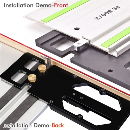 Woodworking Guide Rail Square Right Angle Positioning Plate Match TS55/TS75 Slide Rails Compatible for Festoolfor 1