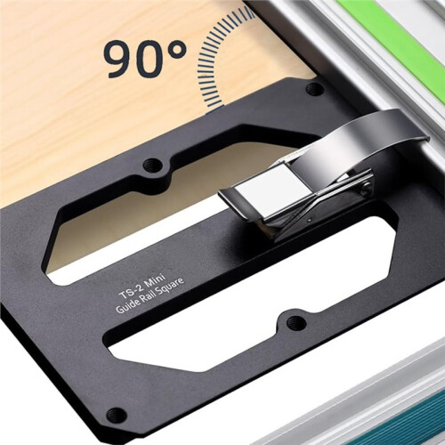 Woodworking Guide Rail Square Right Angle Positioning Plate Match TS55/TS75 Slide Rails Compatible for Festoolfor 2