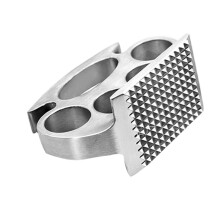 2-Piece Aluminum Meat Hammer Knuckle-Style Grill Steak Tenderizer Kitchen Tools Ideal Kitchen Gadgets Set