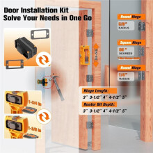 Kit di Precisione per Marcatura Della Porta, Supporto per Porta Plastica, Strumento per Mortasa per Porta, Kit Installazione per Porte Quadrate o
