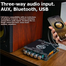 Digital Amplifier Board DC15-36V/5A 2.1 Channel 160Wx2+220W TDA7498E Audio Subwoofer Module