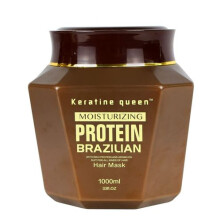 Keratine Queen Moisturizing Protein Brazilian Hair Mask | Helps Nourish Dry and Damaged-looking Hair - 1000ml