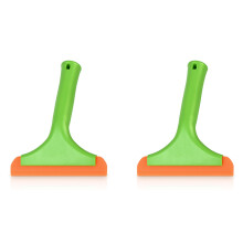 Flexibele Raamwisser, Douchewisser, Glazen Douchewisser, voor Autovoorruit, Raam, Spiegel, Glazen Deur Grasgroen