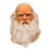 Maschera integrale di Babbo Natale con parrucca e barba per Natale 1