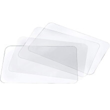 8 hittebestendige, antislip, transparante placemats