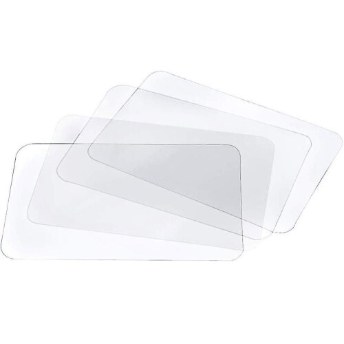 8 hittebestendige, antislip, transparante placemats