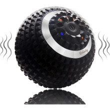 Vibrating Massage Ball, 4-Speed High-Intensity RollerBlack