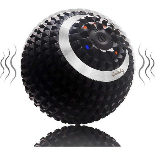 Vibrating Massage Ball, 4-Speed High-Intensity RollerBlack