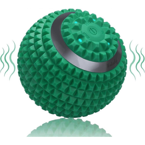 Vibrating Massage Ball, 4-Speed High-Intensity RollerGreen