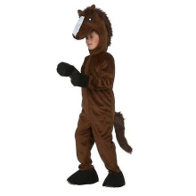 Detský kostým hnedého koňa pre cosplay zvierat