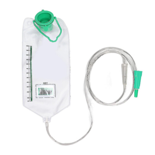 Kit per clistere riutilizzabile, 1200 ml con 10 testine