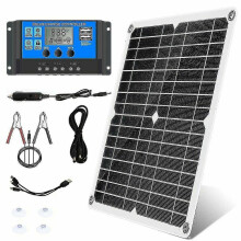 300-W-Solarpanel-Set mit 40-A-Regler (12 V/24 V) für Auto, Wohnmobil und Camping