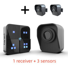 800m Wireless Driveway Alarm with Motion Sensor1 receiver 3 sensorsUS plug