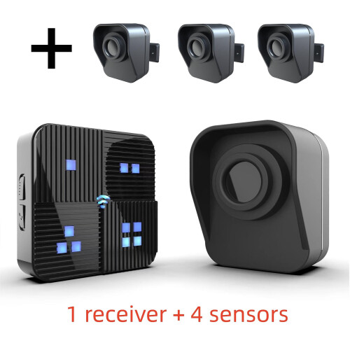 800m Wireless Driveway Alarm with Motion Sensor1 receiver 4 sensorsAU Plug