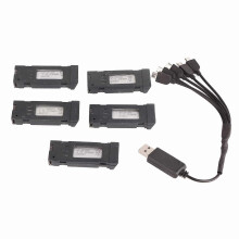 3,7V 1200mAh drone-accu met 5-in-1 oplader