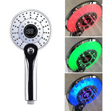 LED-Duschkopf mit digitaler Temperaturanzeige, 3 Strahlarten