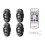 4pcs Wireless LED Strobe Lights with Remote, 8 Colors 1
