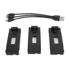 Set van 3 1800mAh 3,7V dronebatterijen voor E88, E88Pro, E100, E99, K3 en K6