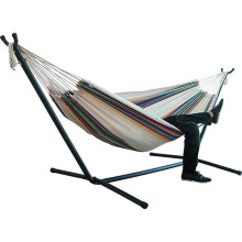 Hamaca para dos personas para acampar, 200x150cm, lona reforzada, cama colgante para exteriores