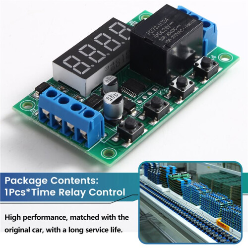 5V 12V 24V Delay  Relay Control  Module Timing Cycle Power-Off Signal Triggers Embedded Direct AC B 2
