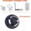 Vibrating Massage Ball, 4-Speed High-Intensity RollerBlack 2